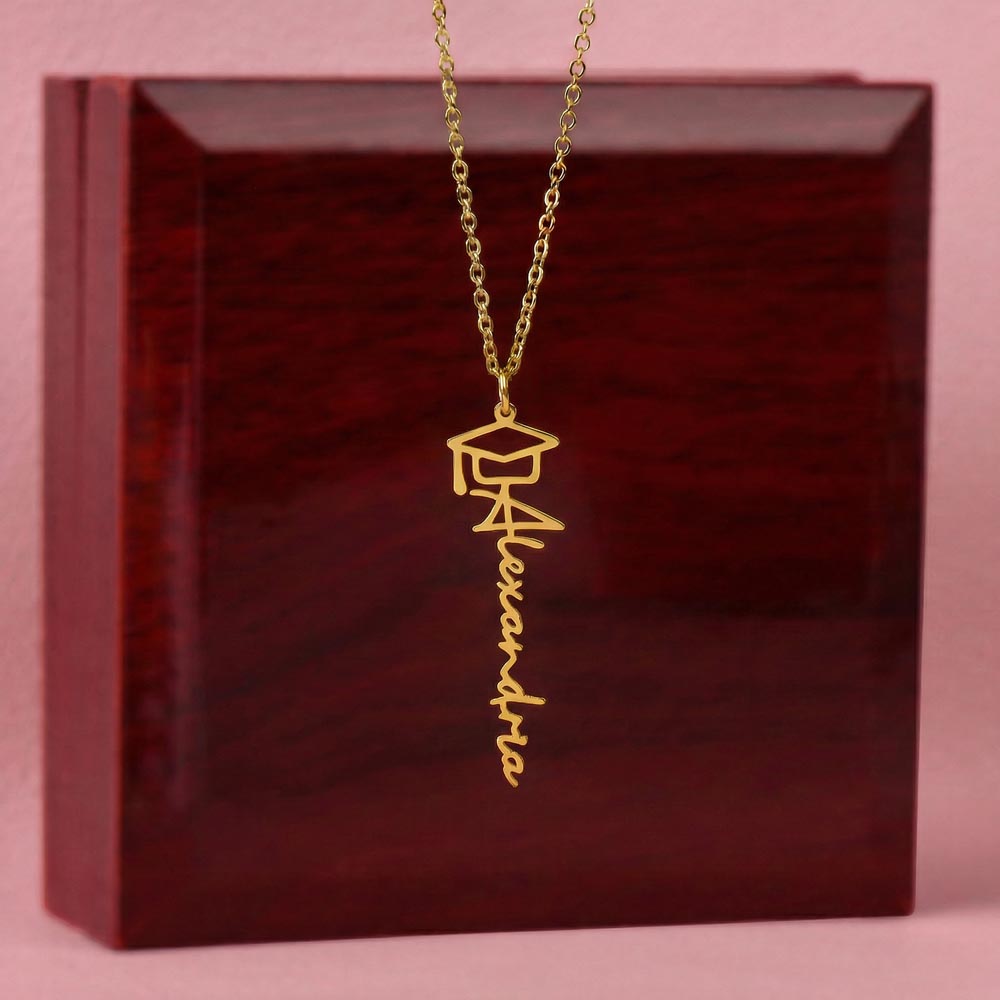 Happy Graduation - Graduation Name Necklace