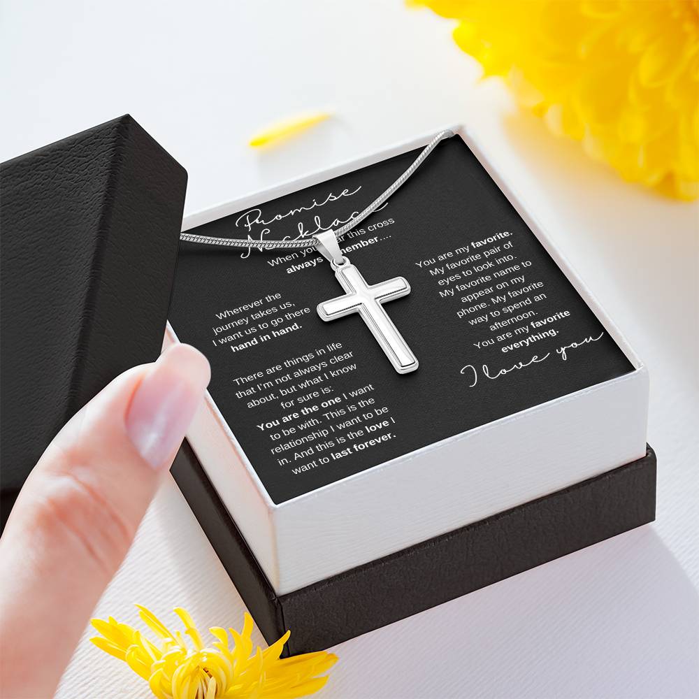 To My Boyfriend - Promise Cross Necklace