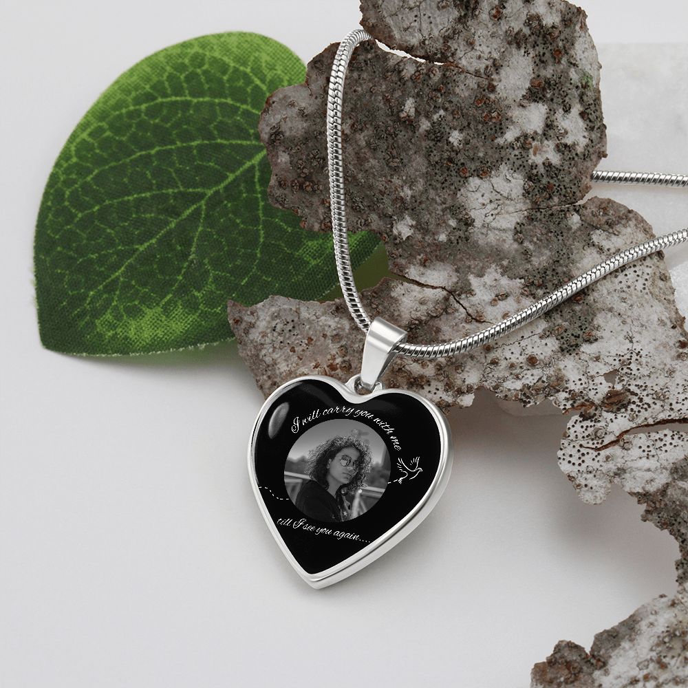 I Will Carry You With Me - Photo Necklace
