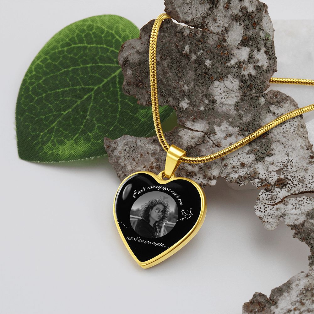 I Will Carry You With Me - Photo Necklace
