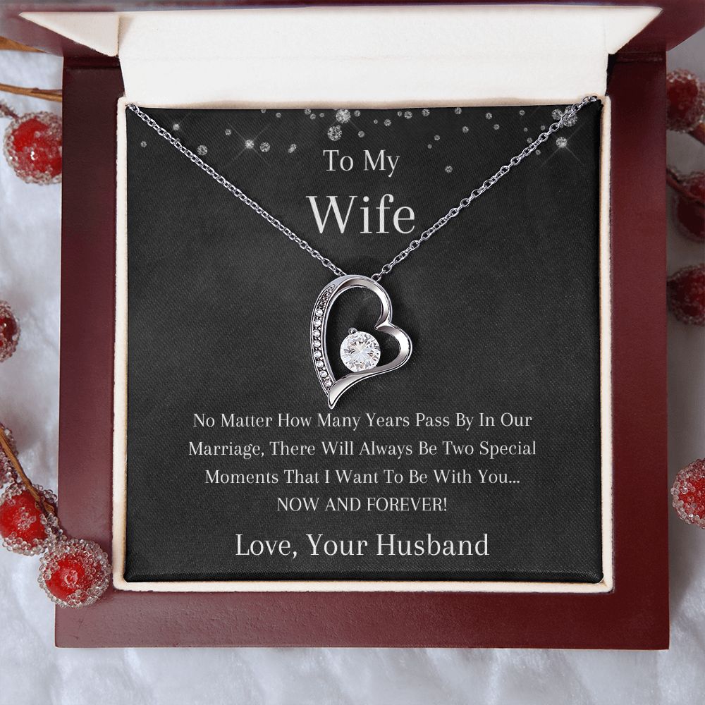 To My Wife - No Matter - Forever Love Necklace