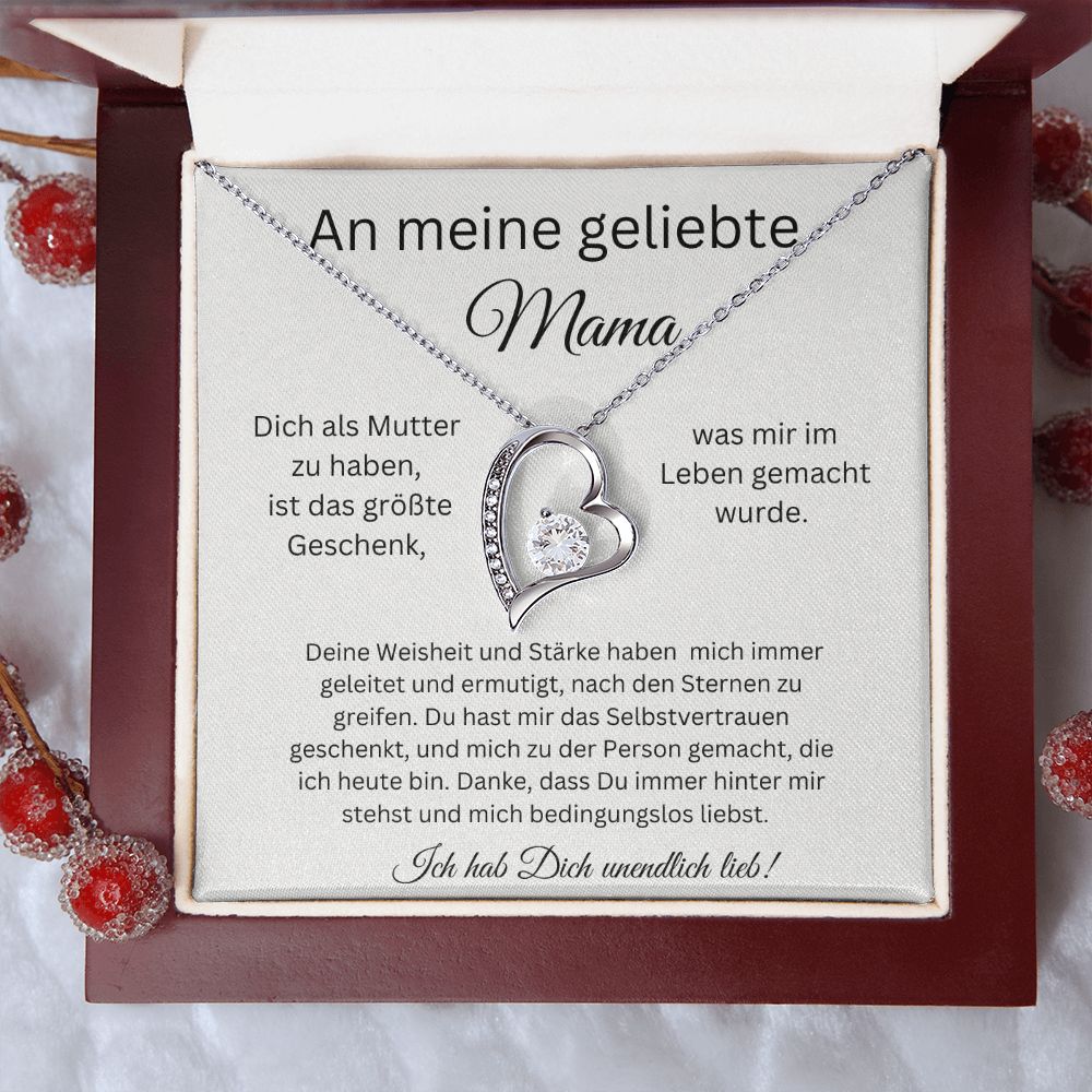 An Meine Geliebte Mama - Danke Das Du Immer Hinter Mir Stehst - Forever Love Necklace