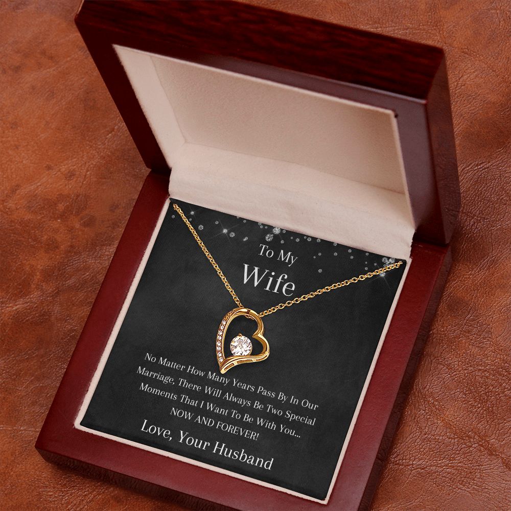 To My Wife - No Matter - Forever Love Necklace