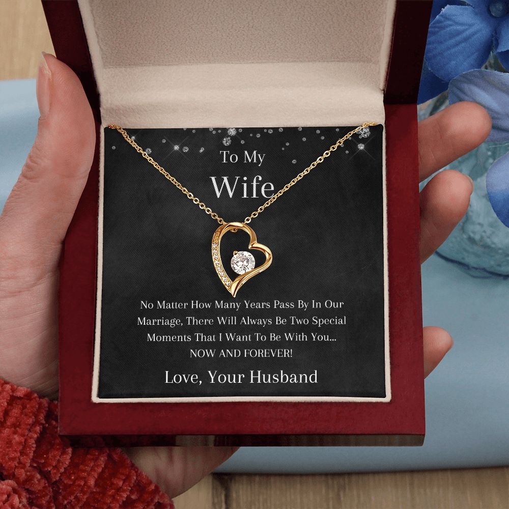 To My Wife - No Matter - Forever Love Necklace