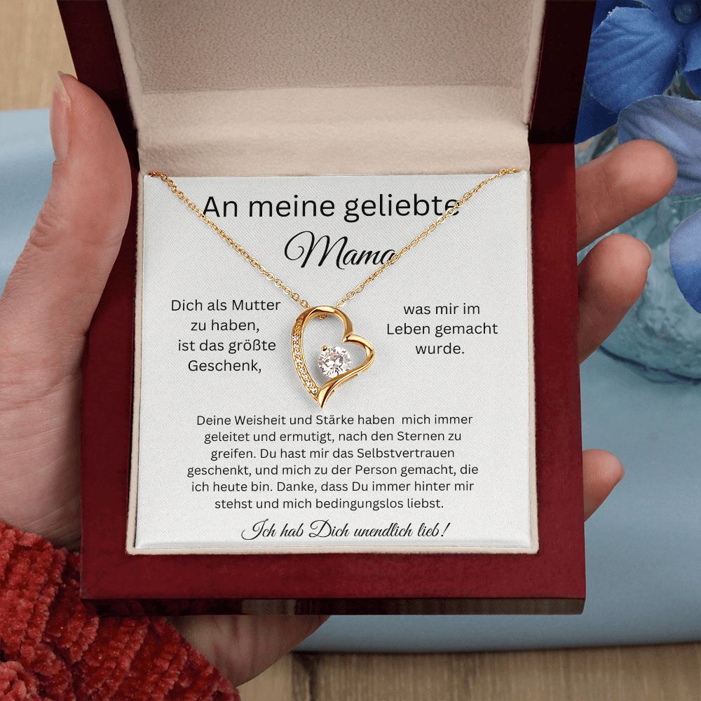 An Meine Geliebte Mama - Danke Das Du Immer Hinter Mir Stehst - Forever Love Necklace