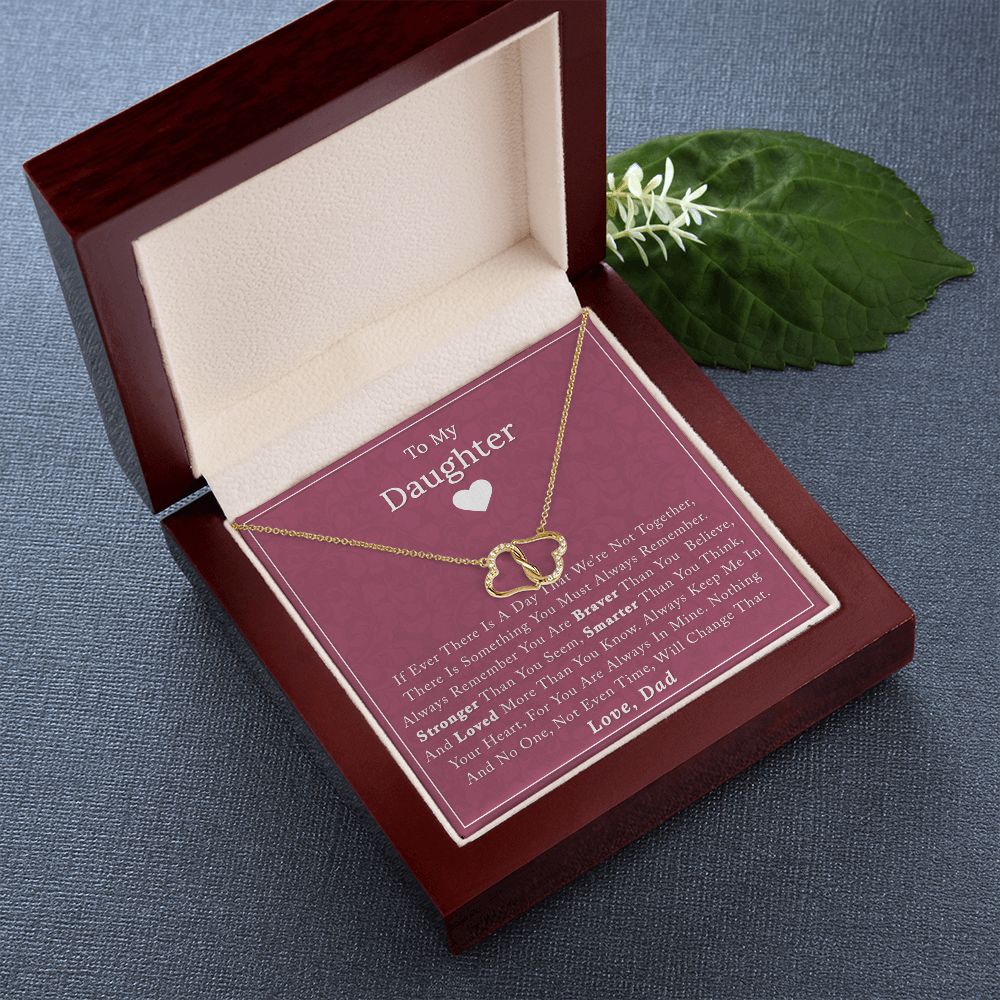 To My Daughter - If Ever There - Everlasting Love Necklace