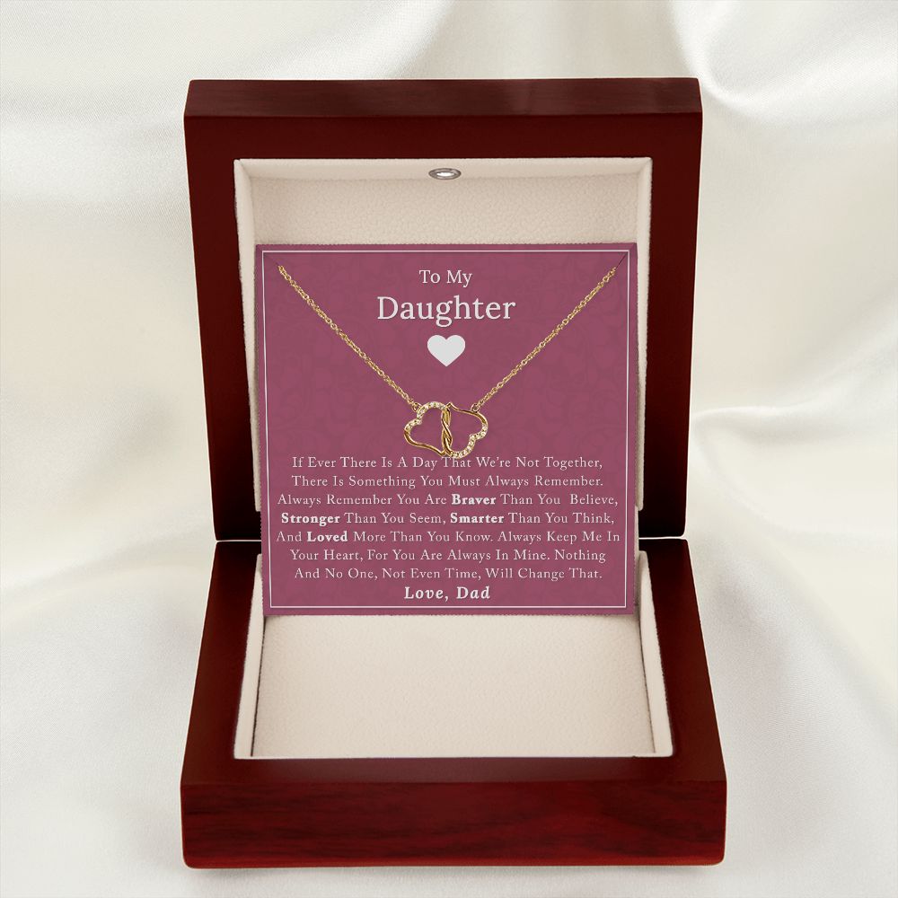 To My Daughter - If Ever There - Everlasting Love Necklace
