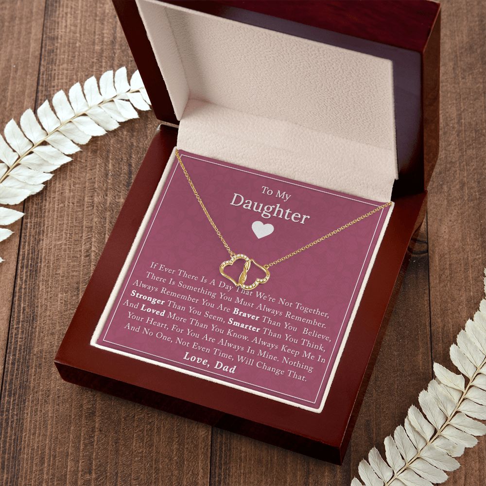 To My Daughter - If Ever There - Everlasting Love Necklace