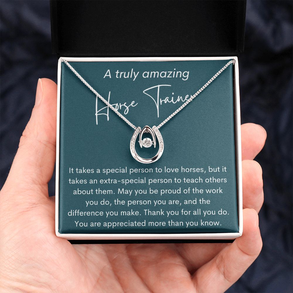 A Truly Amazing Horse Trainer - It takes a special person - Pendant