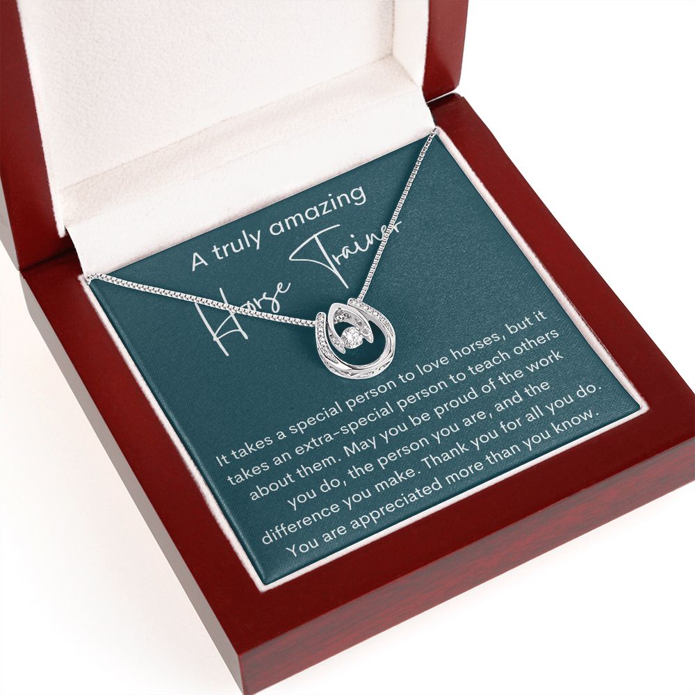 A Truly Amazing Horse Trainer - It takes a special person - Pendant