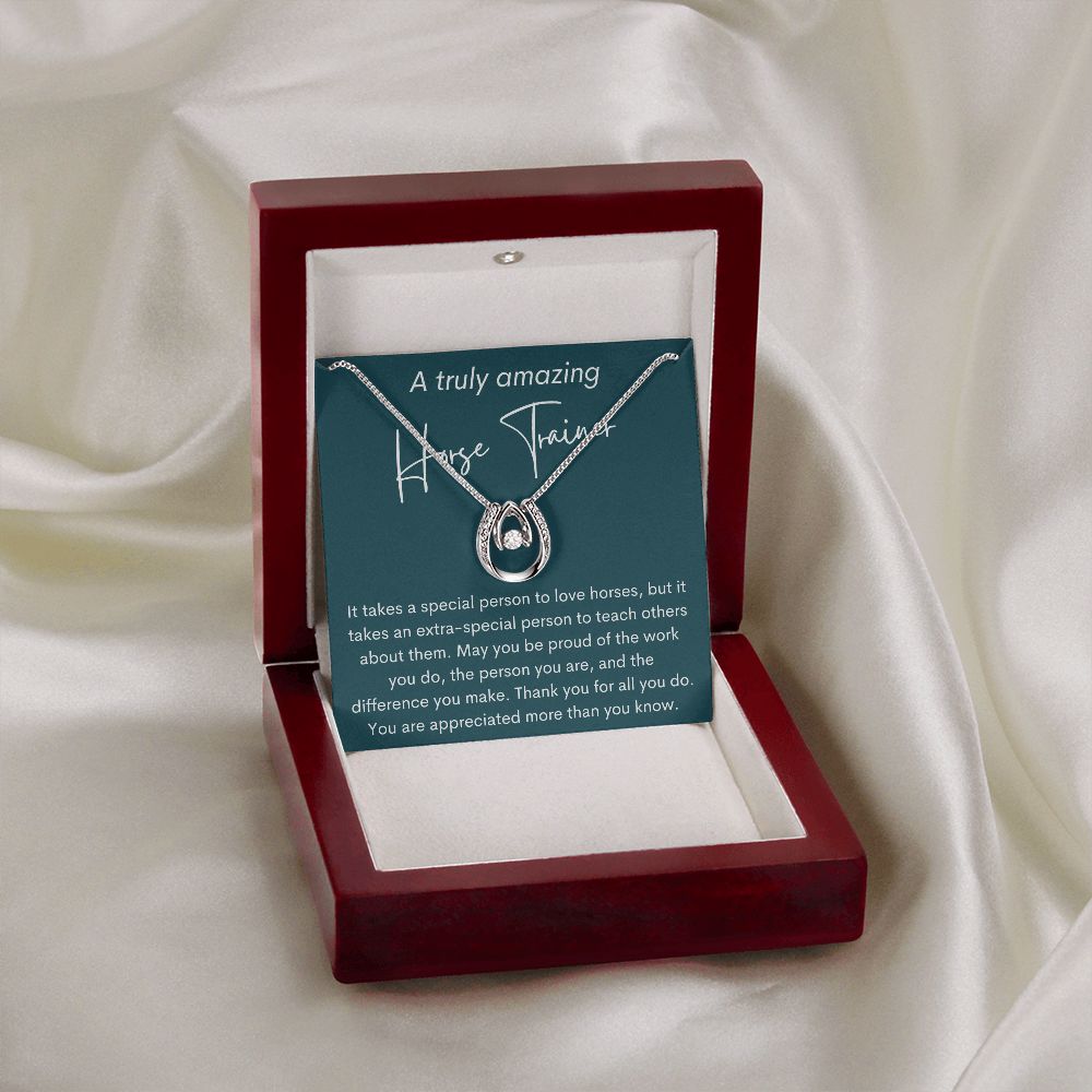 A Truly Amazing Horse Trainer - It takes a special person - Pendant