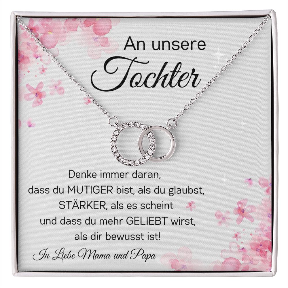 An Unsere Tochter - Denke Immer Daran - Perfect Pair Necklace