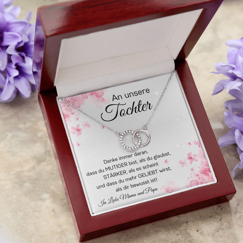 An Unsere Tochter - Denke Immer Daran - Perfect Pair Necklace
