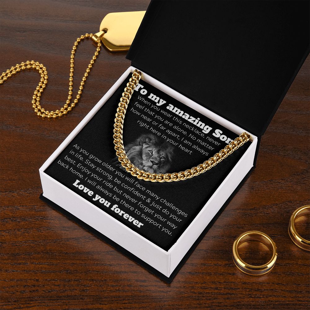 To My Amazing Son - As You Grow Older - Cuban Chain Link