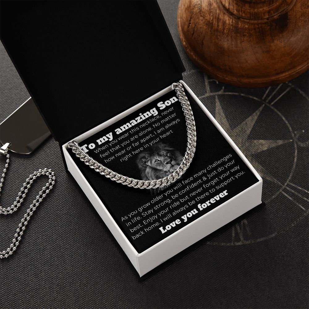 To My Amazing Son - As You Grow Older - Cuban Chain Link