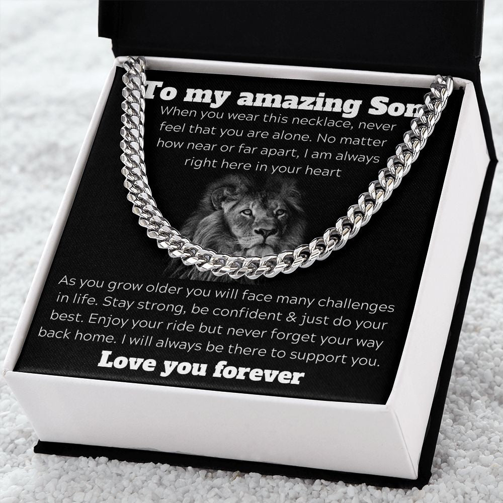To My Amazing Son - As You Grow Older - Cuban Chain Link