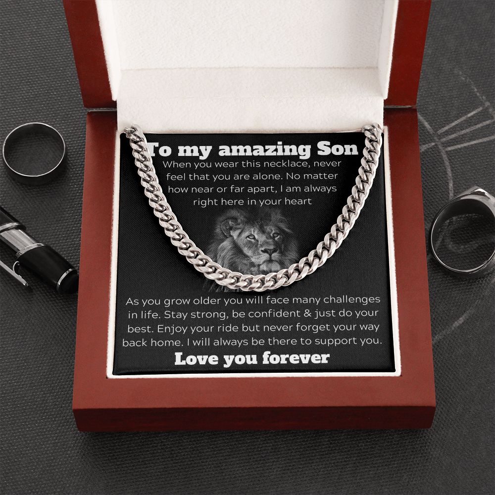 To My Amazing Son - As You Grow Older - Cuban Chain Link