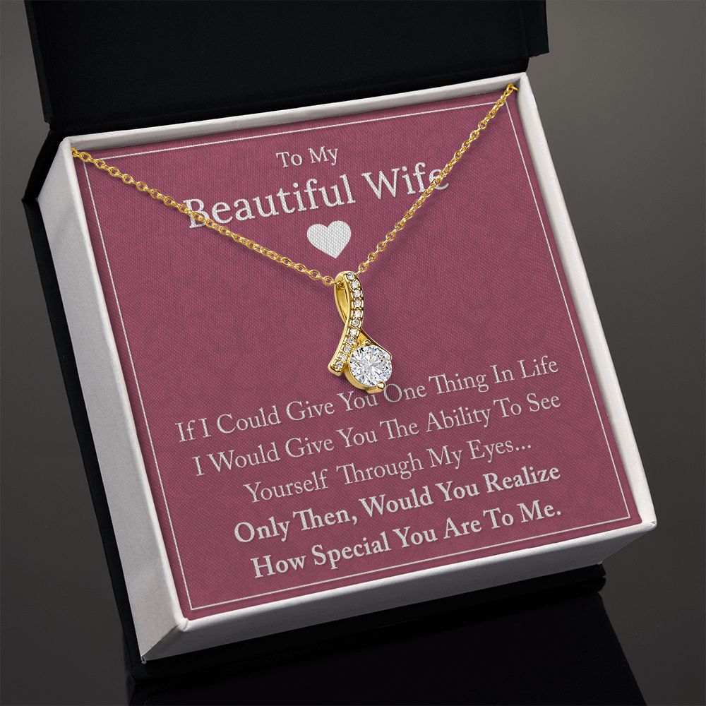 To My Beautiful Wife - Alluring Beauty Necklace