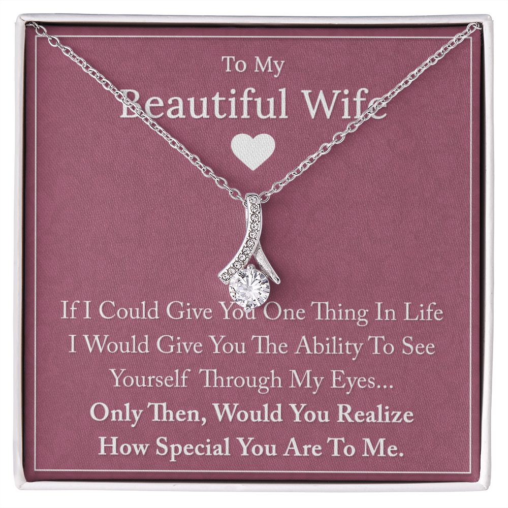 To My Beautiful Wife - Alluring Beauty Necklace
