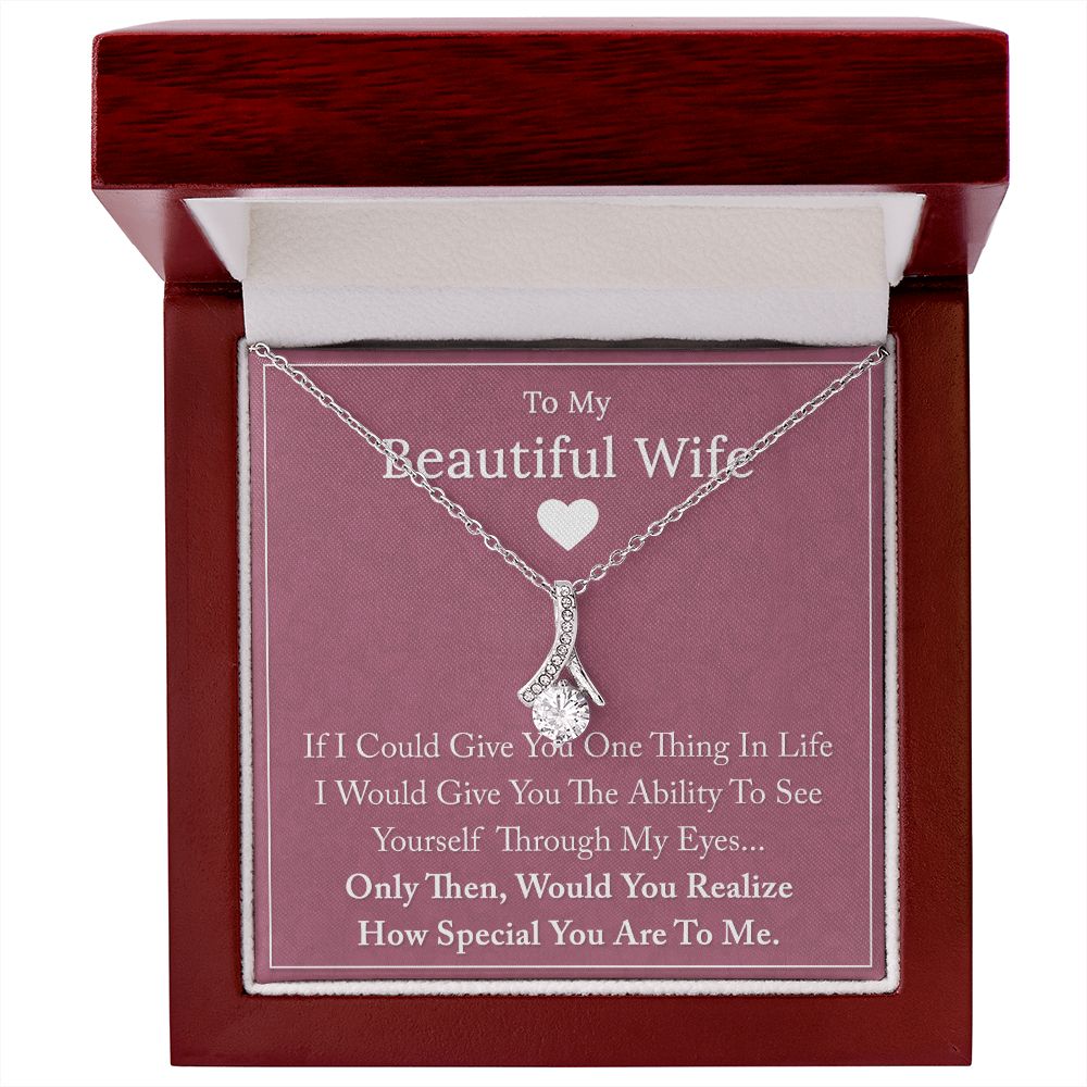 To My Beautiful Wife - Alluring Beauty Necklace