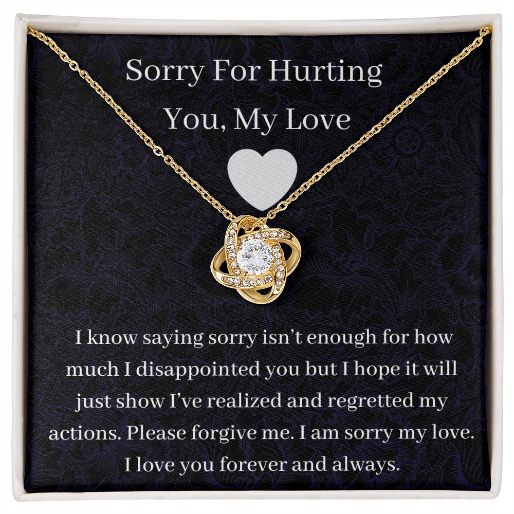 Sorry For Hurting You - Love Knot Necklace