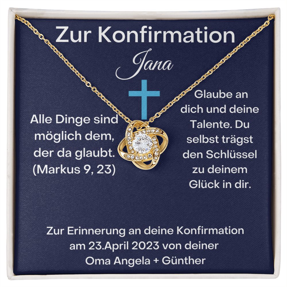Zur Konfirmation - Alle Dinge - Love Knot Necklace