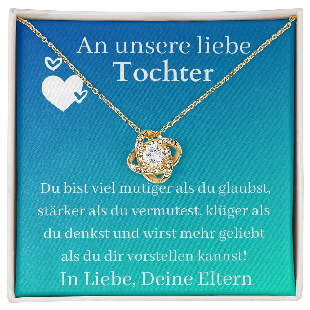 An Unsere Liebe Tochter - Love Knot Necklace