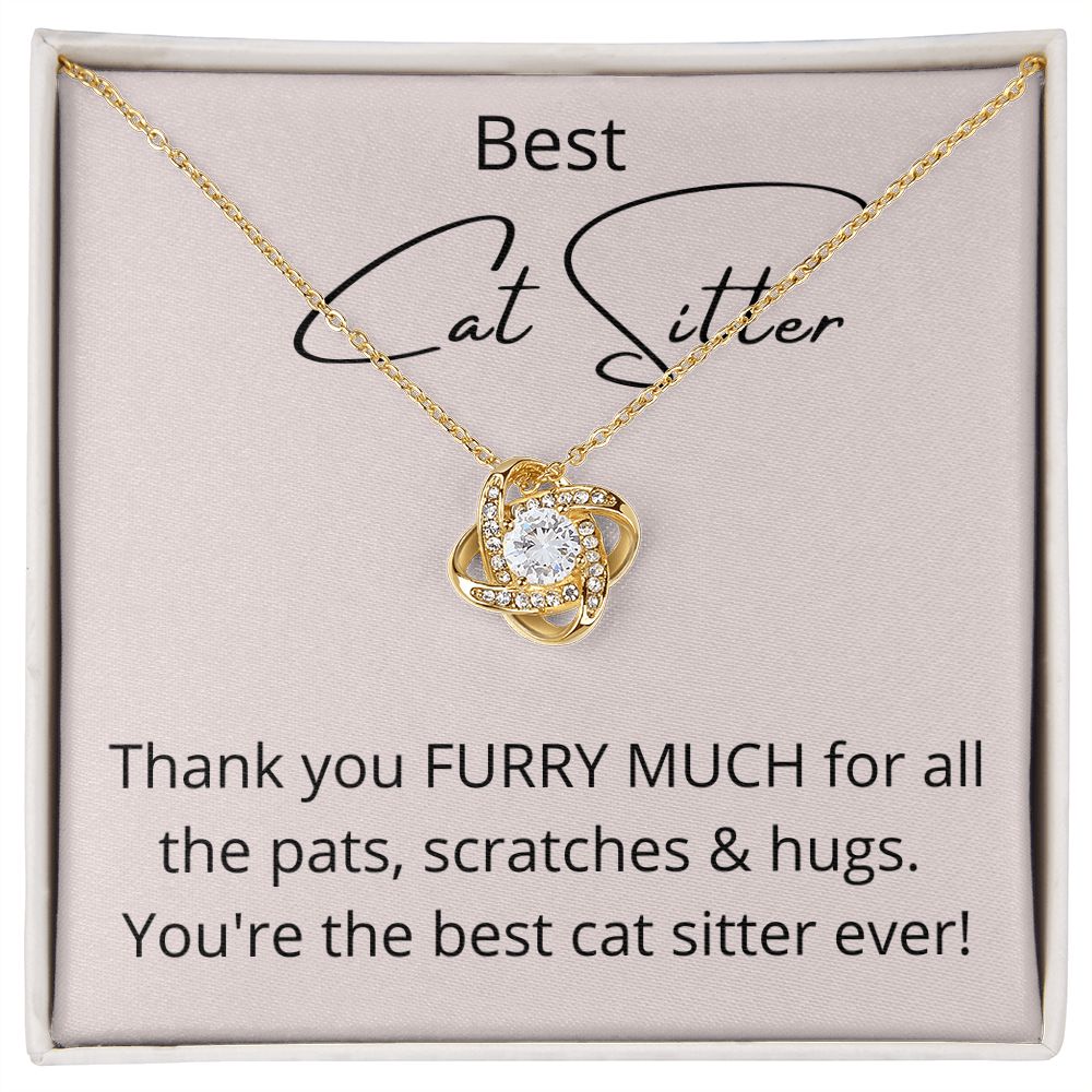 Best Cat Sitter - Love Knot Necklace