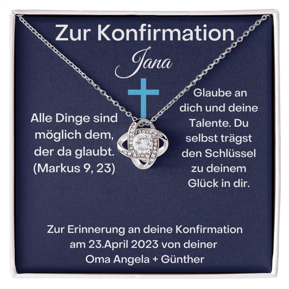 Zur Konfirmation - Alle Dinge - Love Knot Necklace