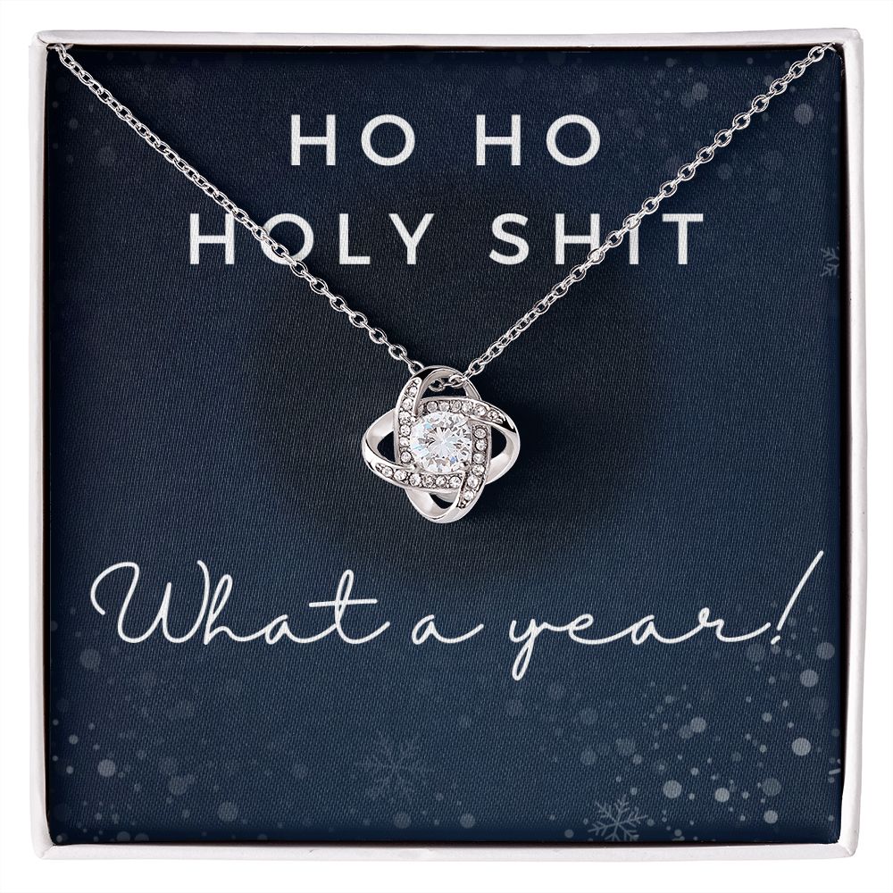 Ho Ho Holy Shit - Love Knot Necklace