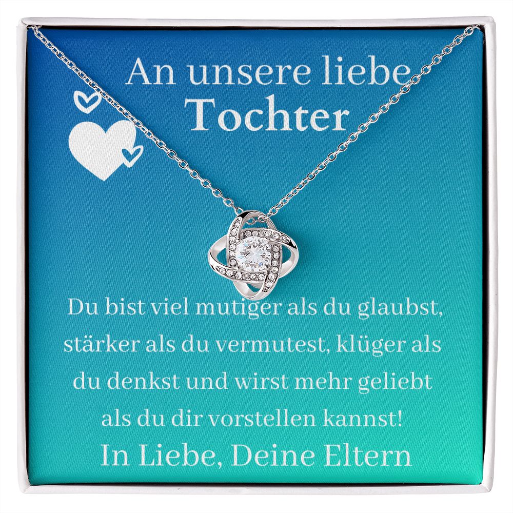 An Unsere Liebe Tochter - Love Knot Necklace