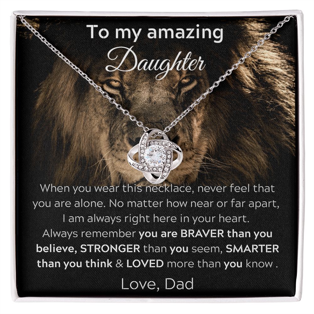 To My Amazing Daughter - When You Wear This Necklace
