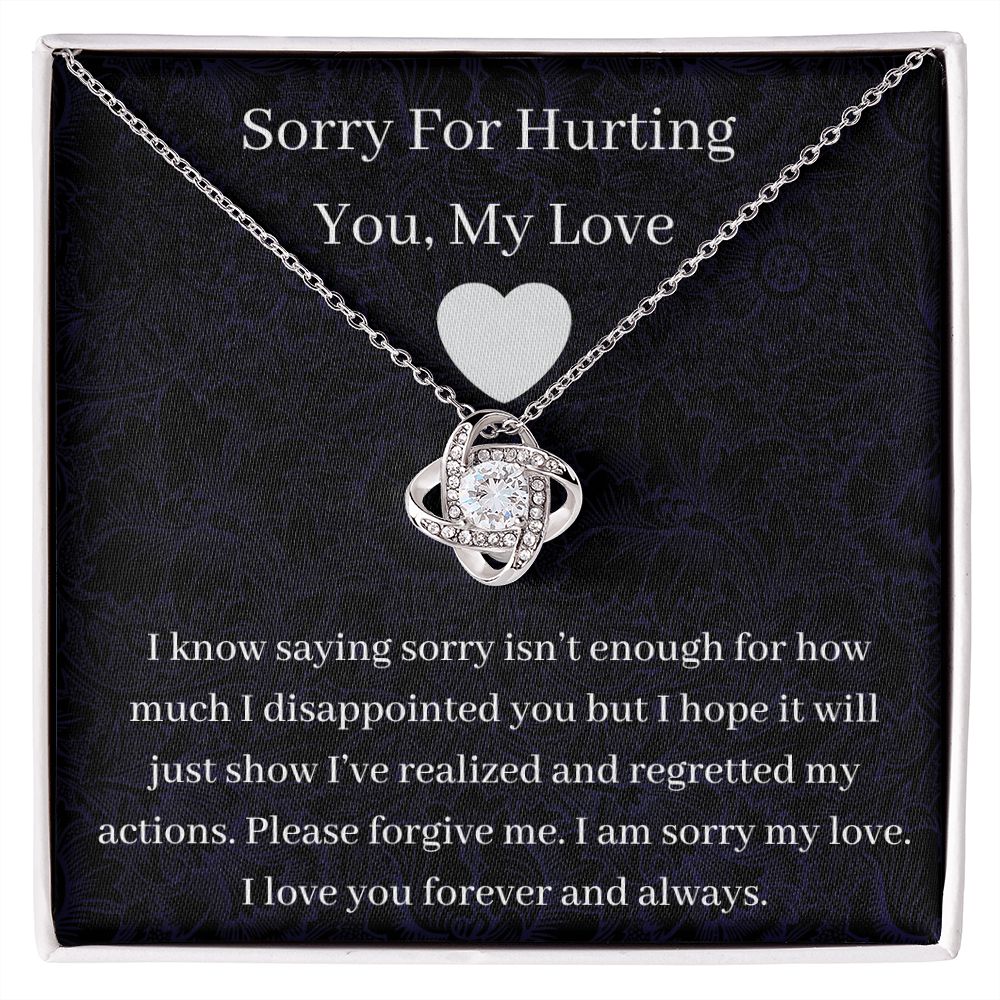 Sorry For Hurting You - Love Knot Necklace