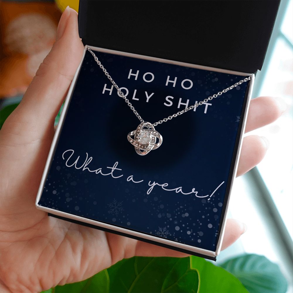 Ho Ho Holy Shit - Love Knot Necklace