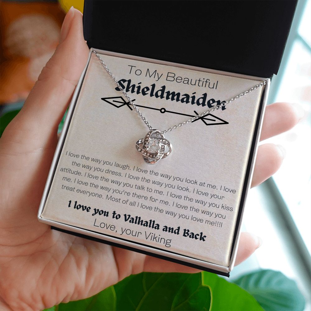 To My Beautiful Shieldmaiden - Love Knot Necklace