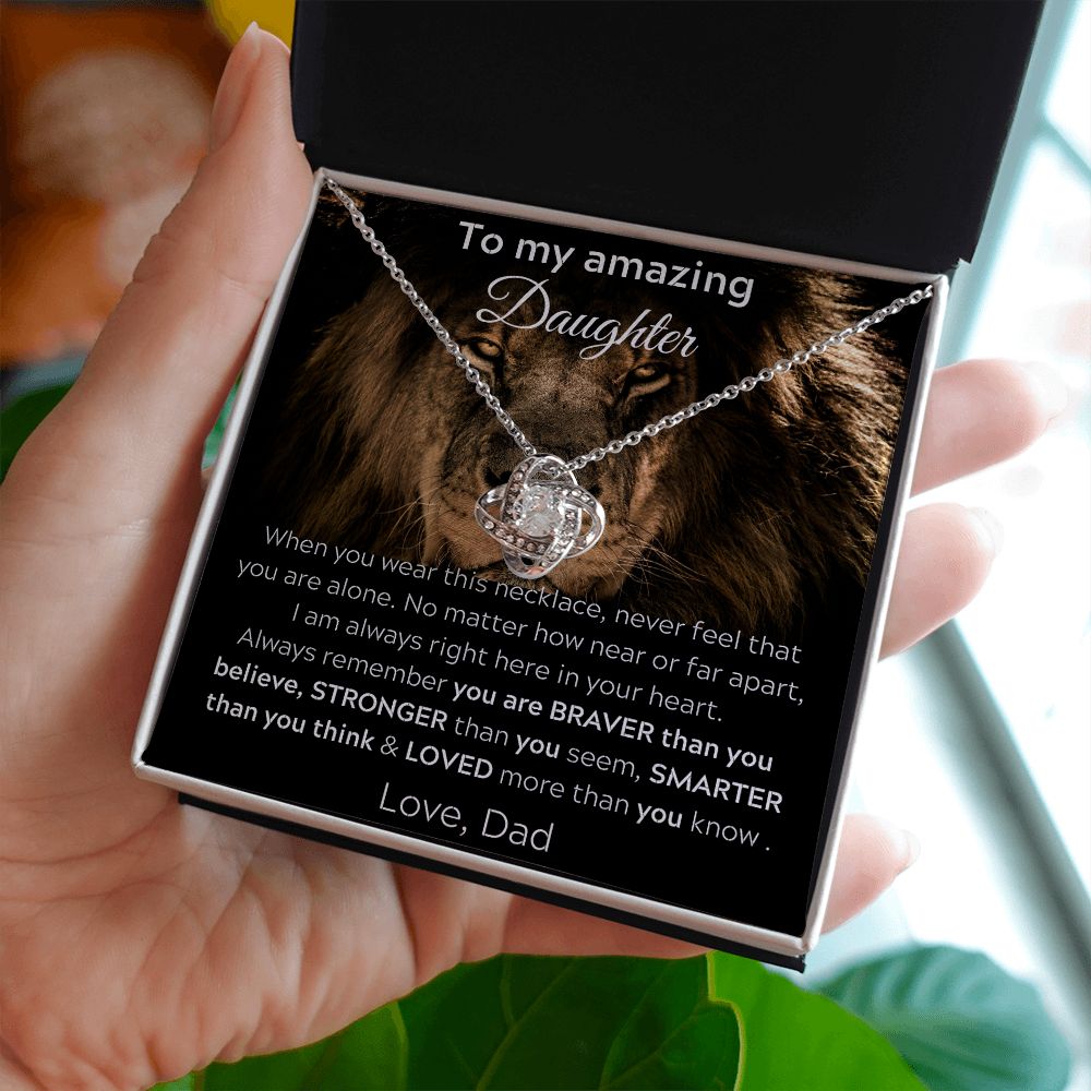 To My Amazing Daughter - When You Wear This Necklace