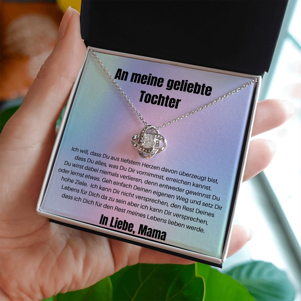 An Meine Geliebte Tochter - Liebesknoten Kette