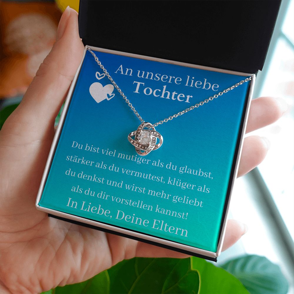 An Unsere Liebe Tochter - Love Knot Necklace