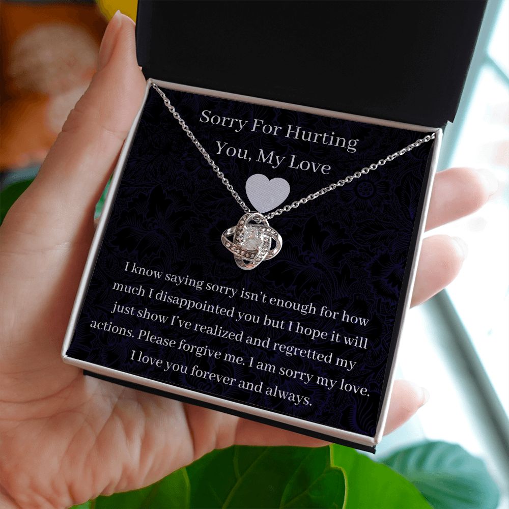 Sorry For Hurting You - Love Knot Necklace