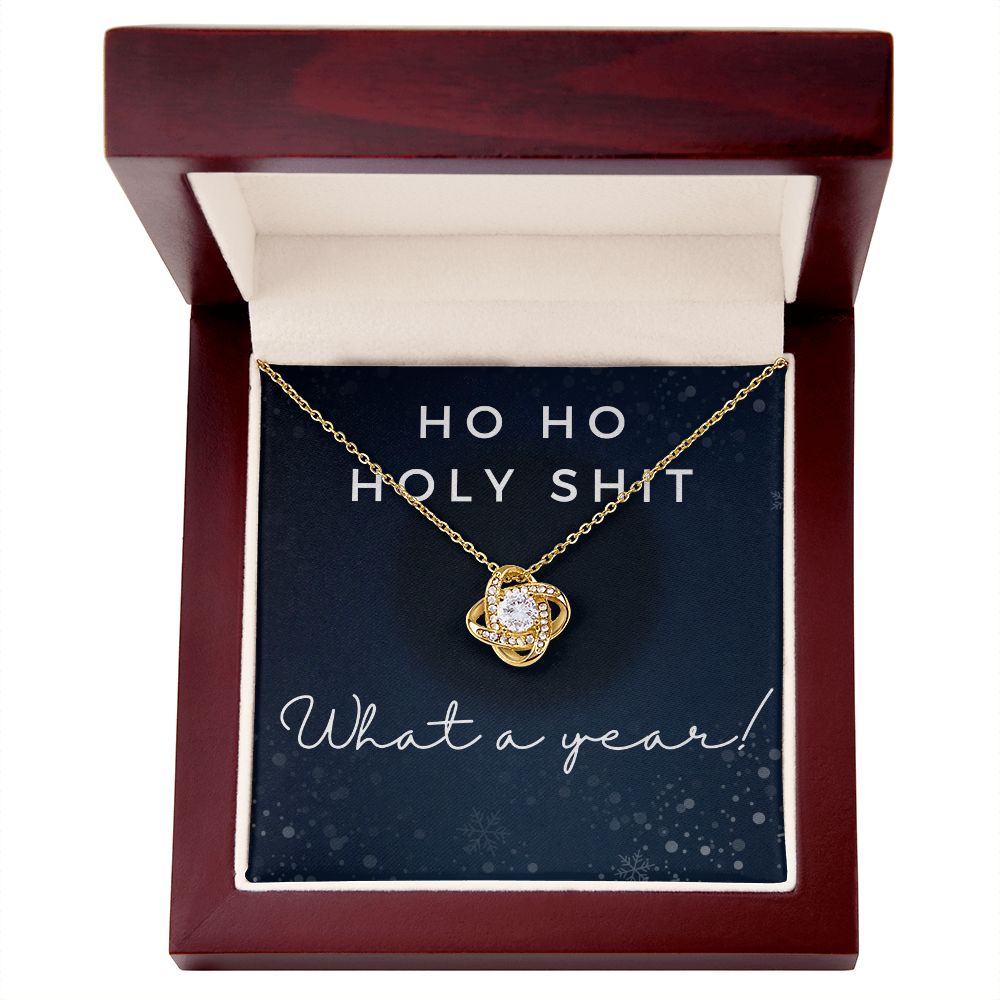 Ho Ho Holy Shit - Love Knot Necklace