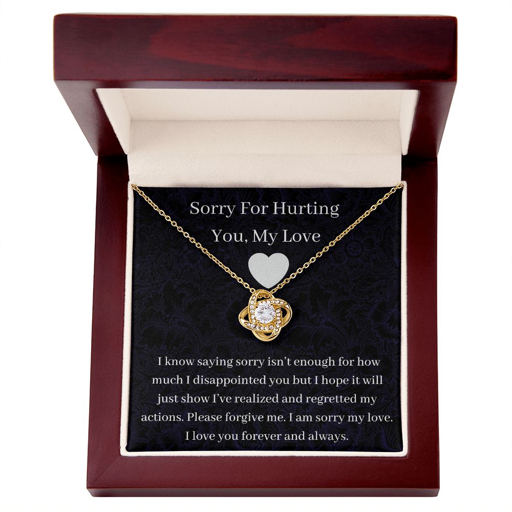 Sorry For Hurting You - Love Knot Necklace