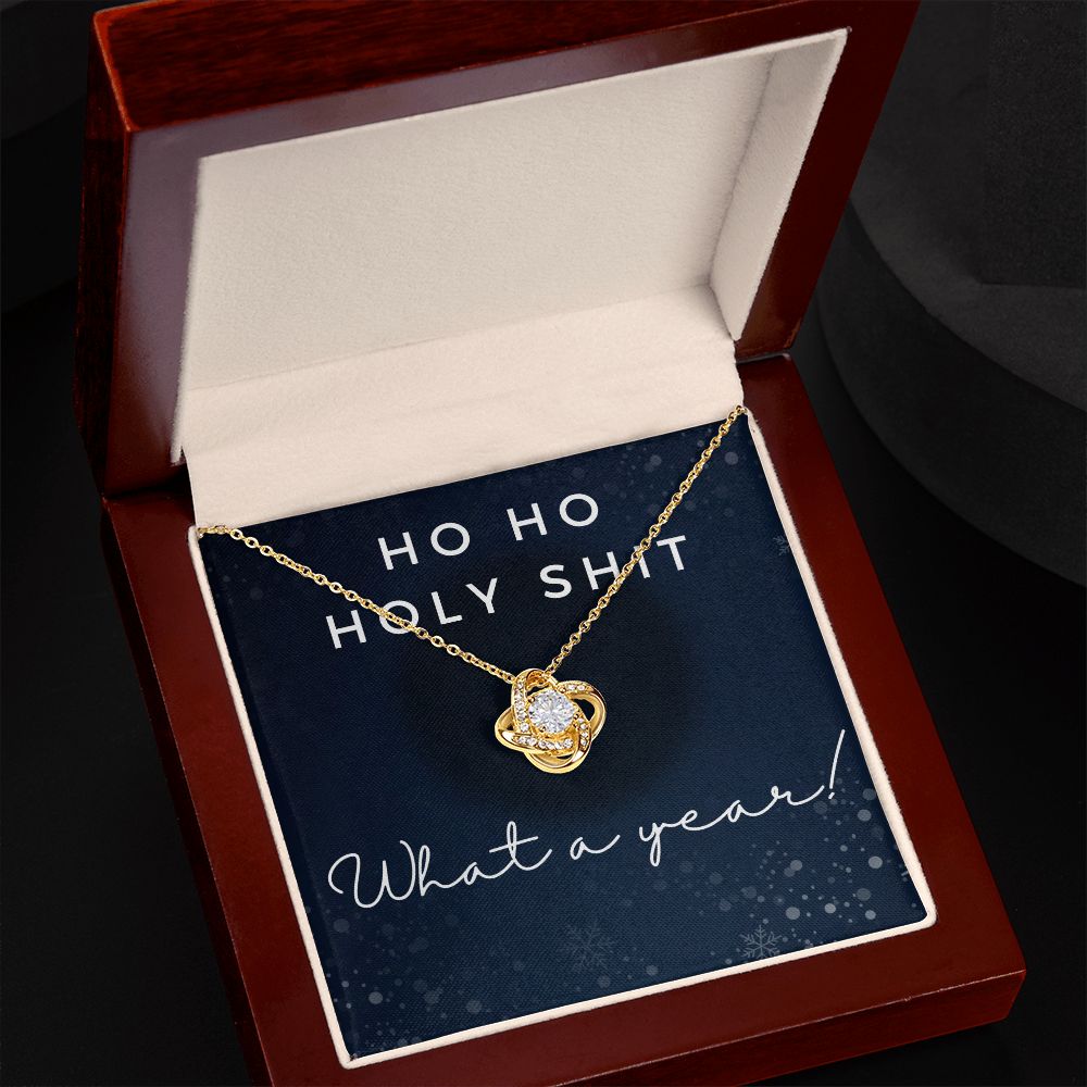 Ho Ho Holy Shit - Love Knot Necklace