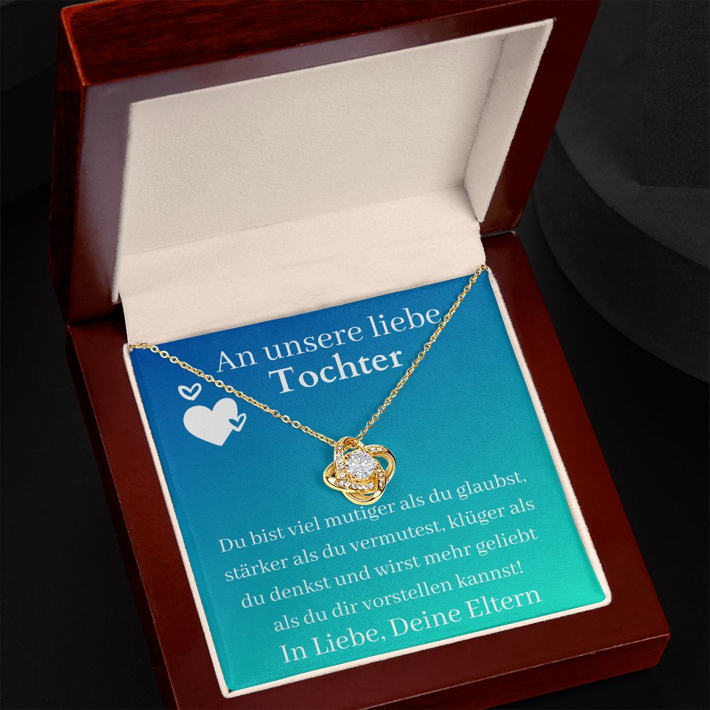 An Unsere Liebe Tochter - Love Knot Necklace