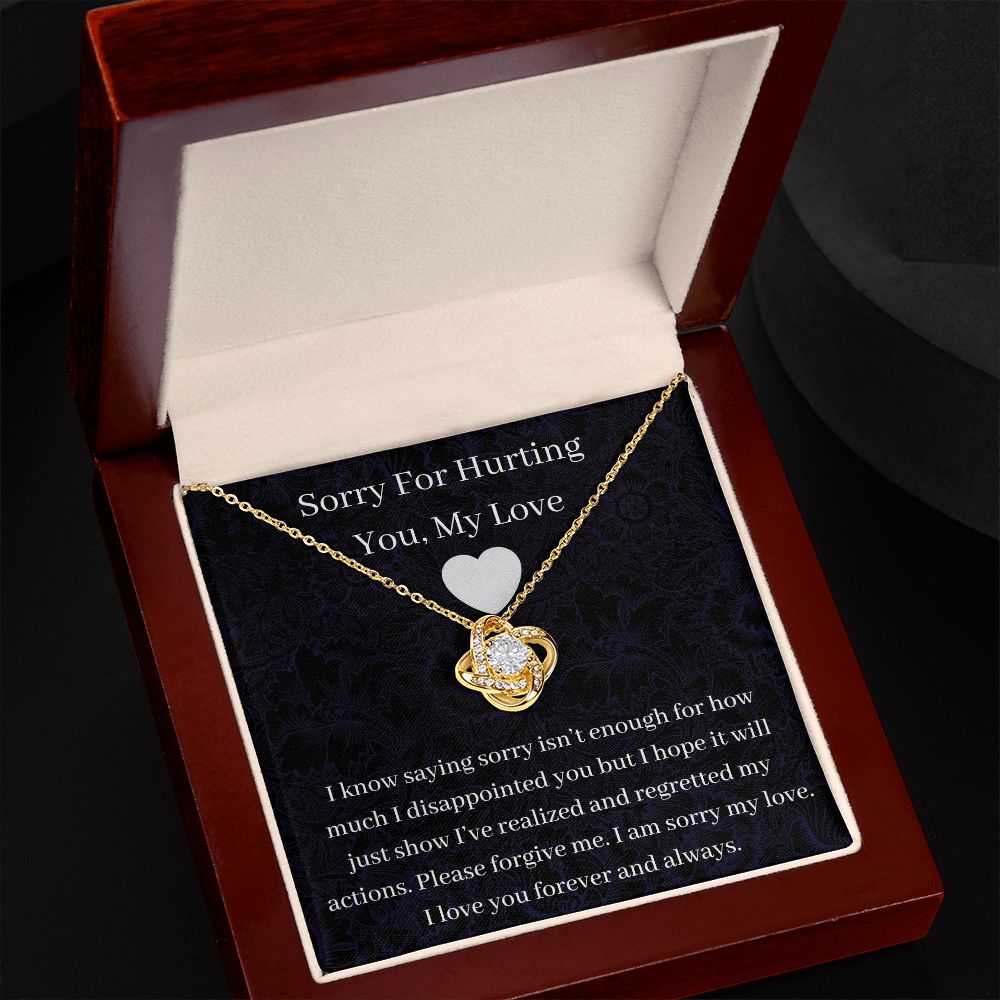 Sorry For Hurting You - Love Knot Necklace
