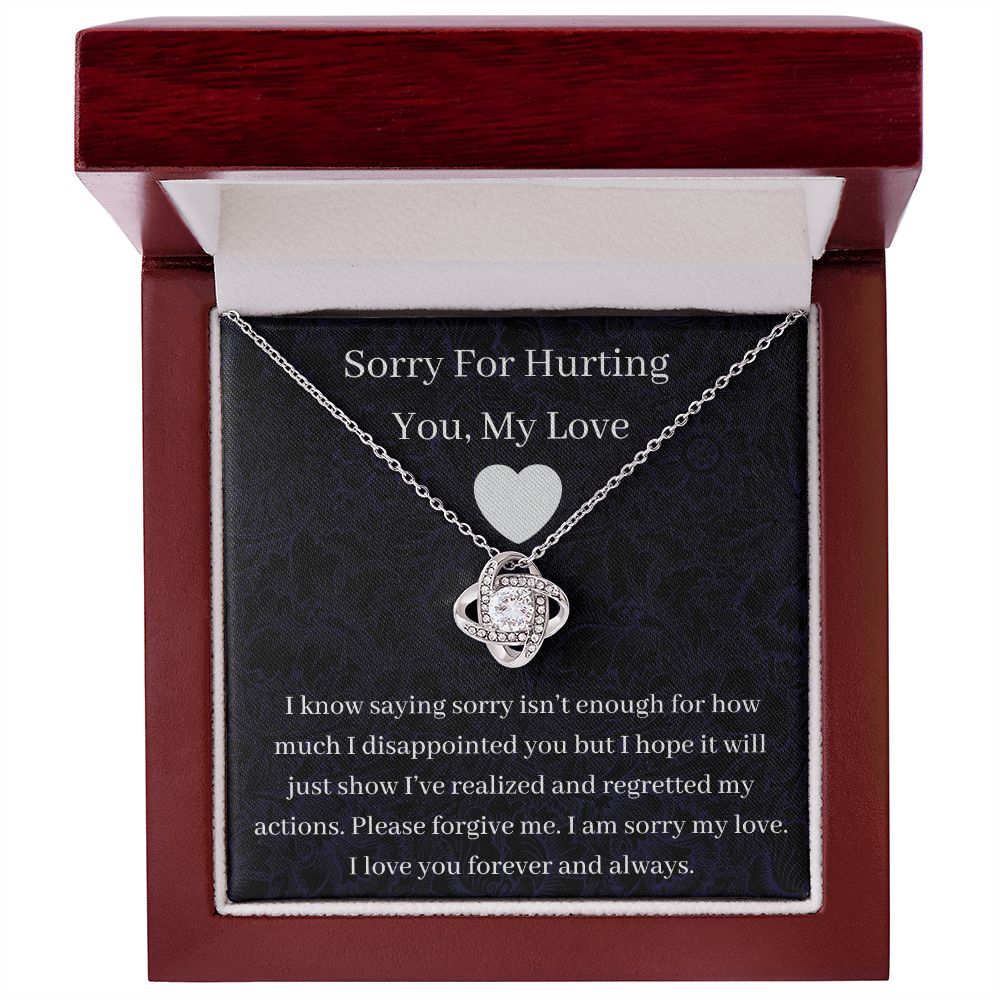 Sorry For Hurting You - Love Knot Necklace