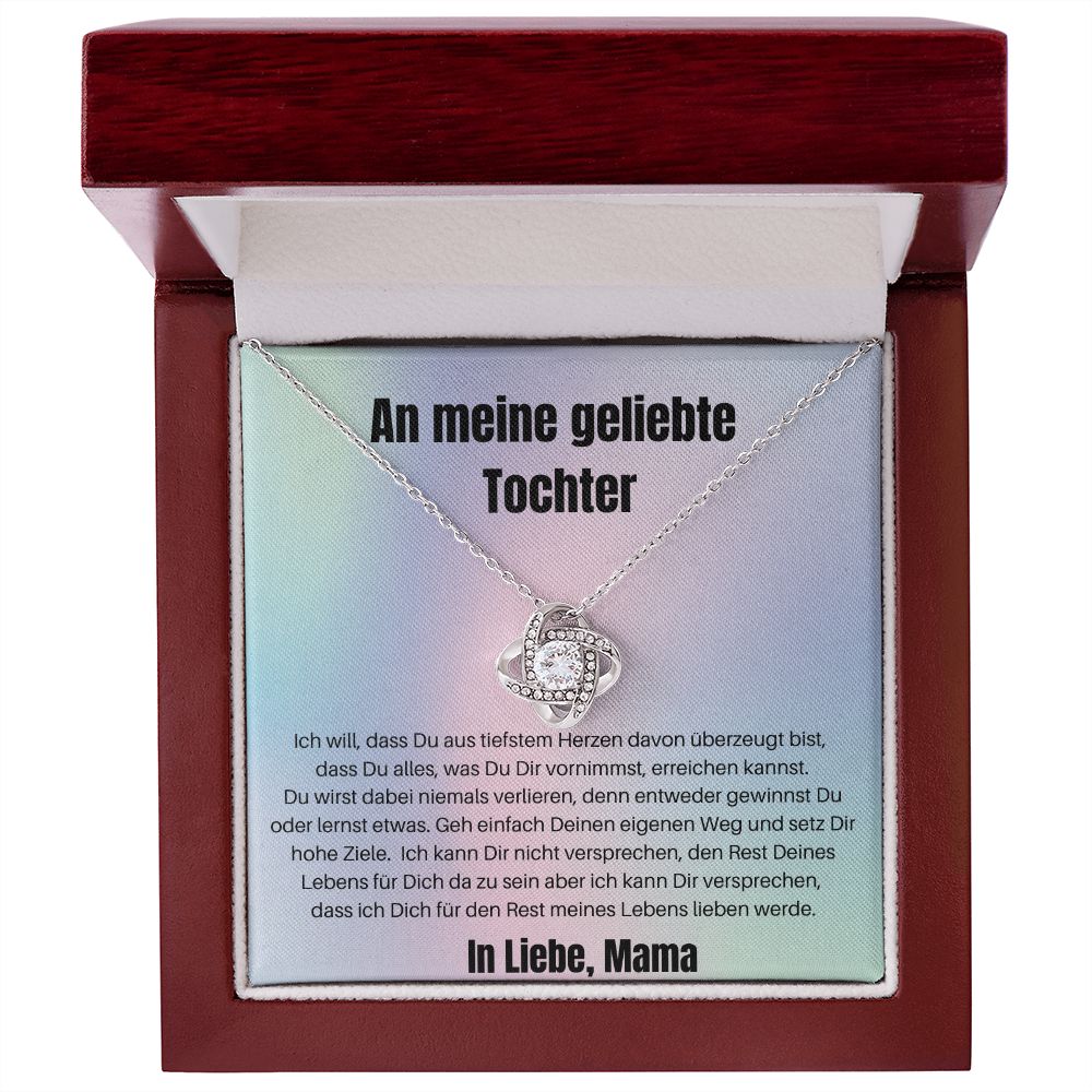 An Meine Geliebte Tochter - Liebesknoten Kette