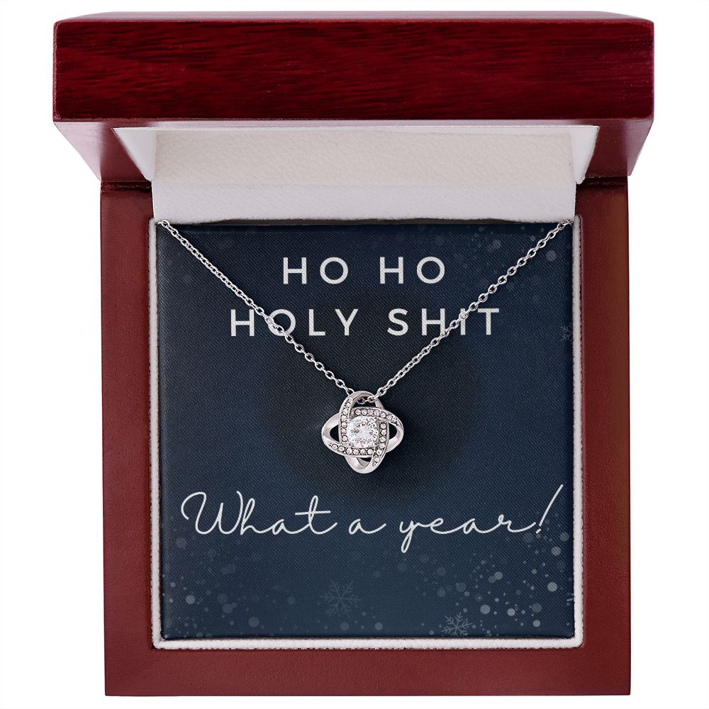 Ho Ho Holy Shit - Love Knot Necklace