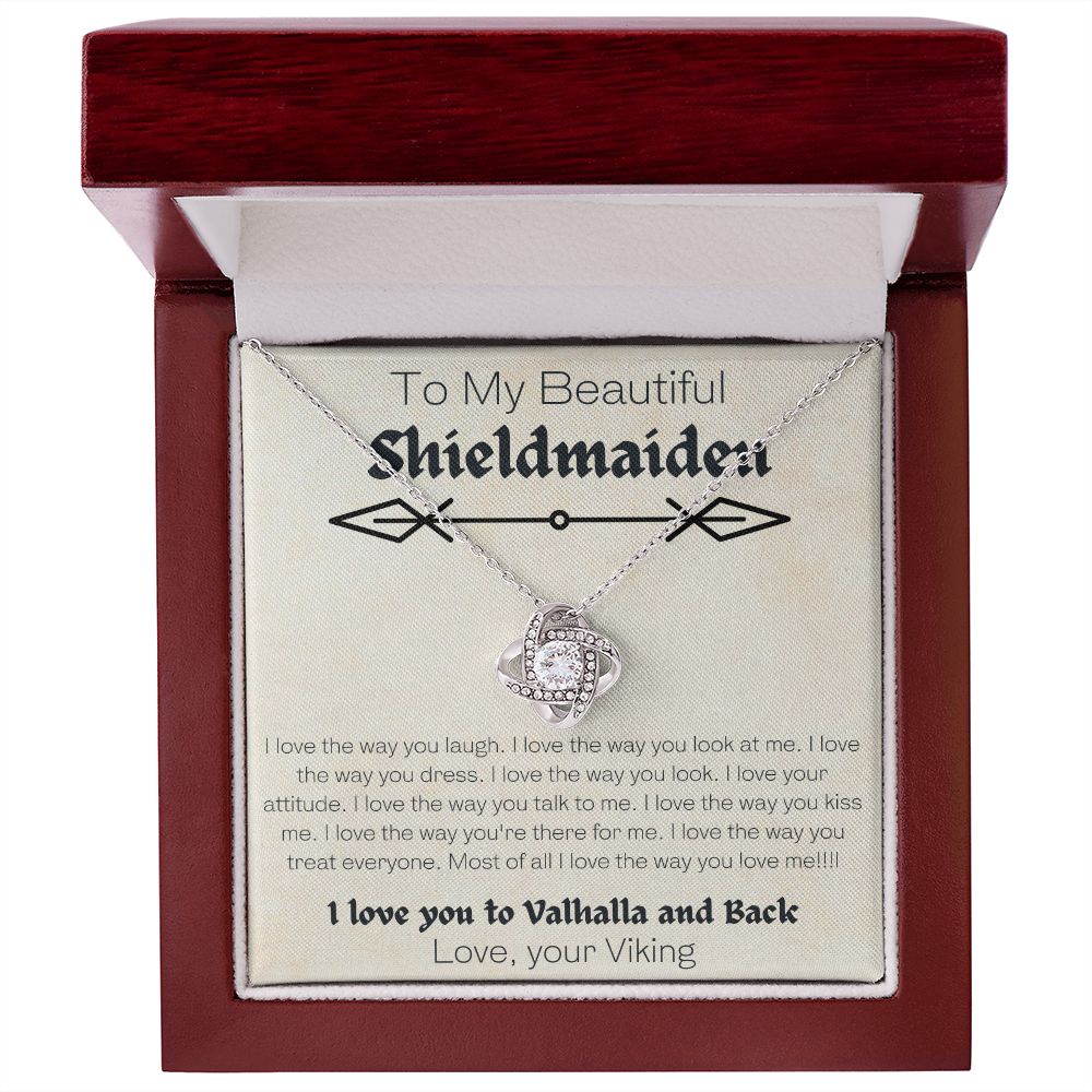 To My Beautiful Shieldmaiden - Love Knot Necklace