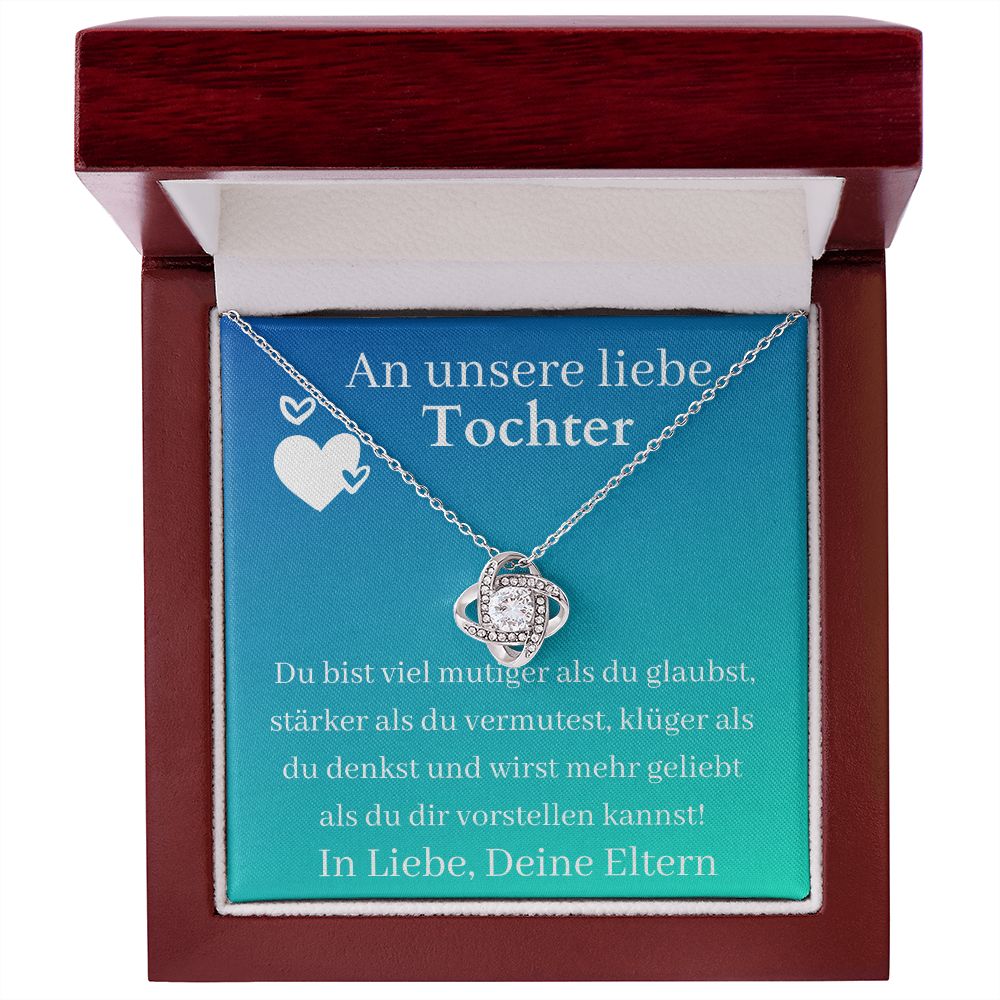 An Unsere Liebe Tochter - Love Knot Necklace