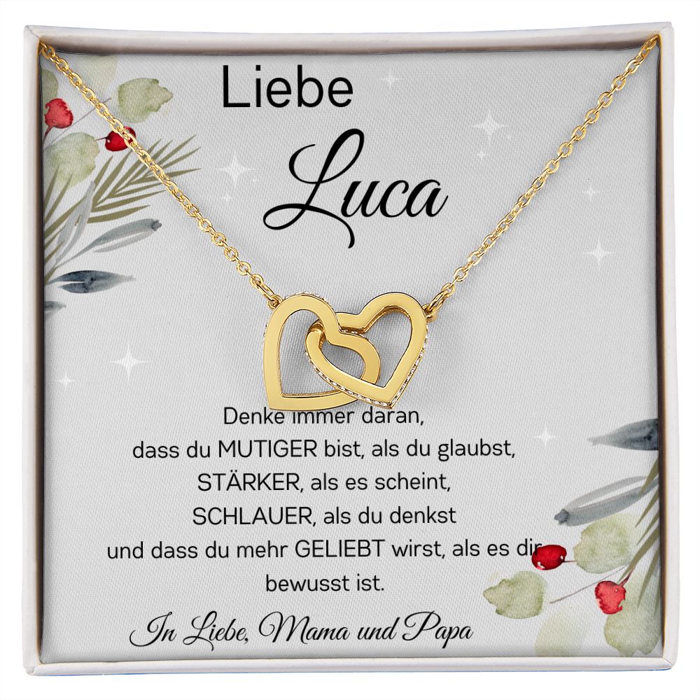 Denke Immer Daran - Interlocking Hearts Necklace
